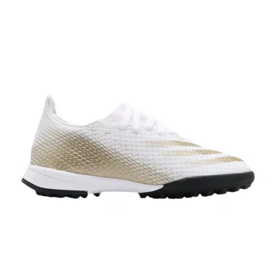 Pre-owned Adidas Originals Adidas X Ghosted.3 Tf J 'white Metallic Gold Melange' | Kid's Size 11