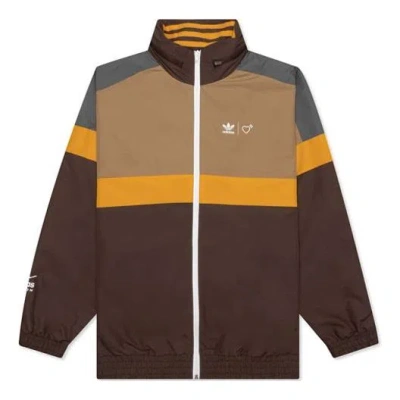 Adidas Originals Adidas X Human Made Windbreaker 'brown' In Multi
