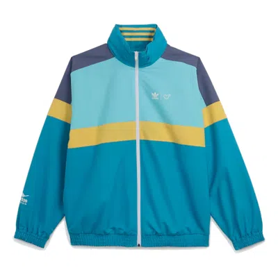 Adidas Originals Adidas X Human Made Windbreaker Jacket 'aqua' In Blue