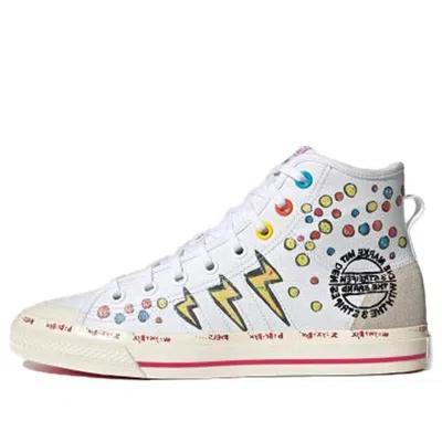 Adidas Originals Adidas X Kasing Lung X Disney Nizza Hi 'labubu Mickey Mouse' In White