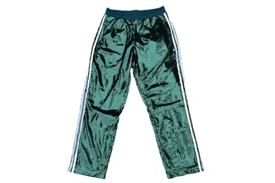Pre-owned Adidas Originals Adidas X Korn Track Pants Green Sequin