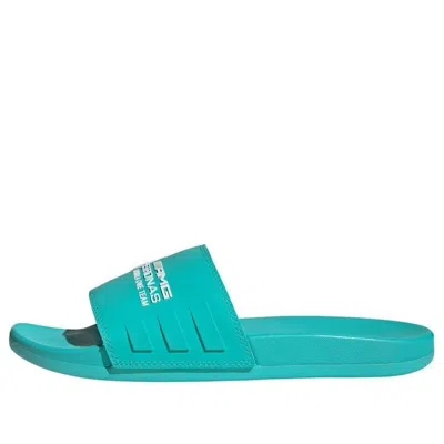 Adidas Originals Adidas X Mercedes Amg Adilette Slides 'petronas Formula One Team Mint Rush'