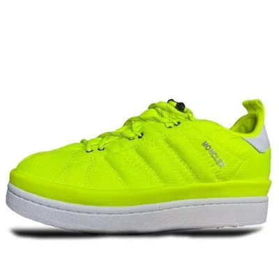 Adidas Originals Adidas X Moncler Campus 'the Art Of Exploration - Solar Yellow' In Green