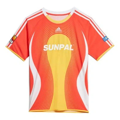 Adidas Originals Adidas X Palace Soccer/football Sports Short Sleeve Couple Style Orange Red
