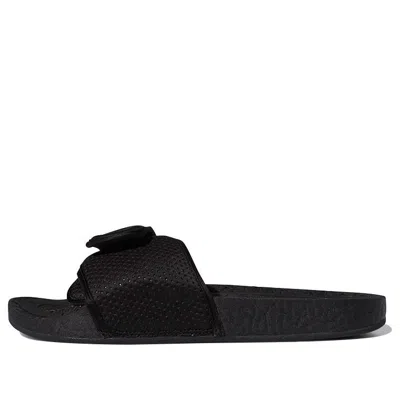 Adidas Originals Adidas X Pharrell Boost Slides 'triple Black'