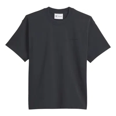 Adidas Originals Adidas X Pharrell Humanrace Small Logo T-shirt 'night Grey' In Gray