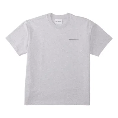 Adidas Originals Adidas X Pharrell Humanrace Small Logo T-shirt 'white' In Gray