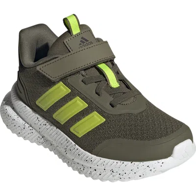 Adidas Originals Adidas X Plrpath Kids' El C Sneaker In Olive/solar Slime/black