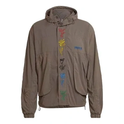 Adidas Originals Adidas X Sean Wotherspoon Hooded Logo Jacket 'brown'