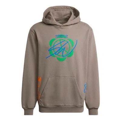 Adidas Originals Adidas X Sean Wotherspoon Superturf Hoodie 'light Grey Brown' In Gray