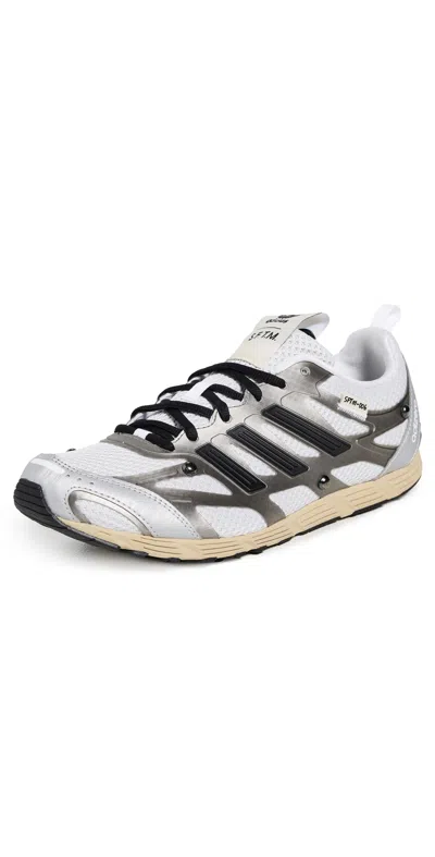 Adidas Originals Adidas X Wales Bonner X Sftm Adizero Panelled Mesh Sneakers In Gray