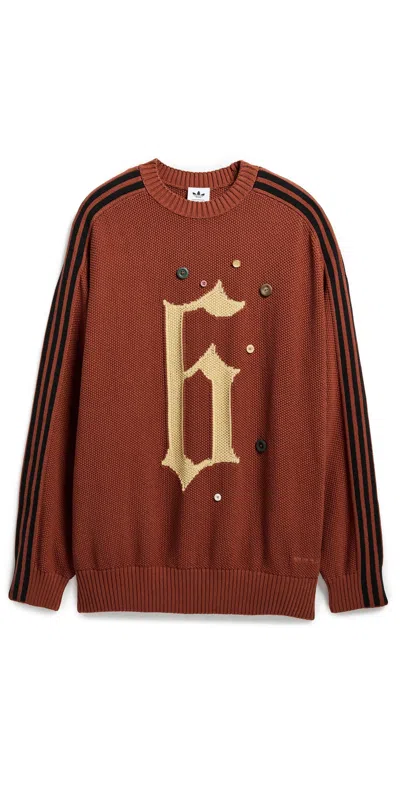 Adidas Originals Adidas X Sftm Sweater Wilsep In Brown