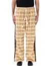 Adidas Originals Adidas X Song For The Mute Adi006 Plaid Pants In Yellow