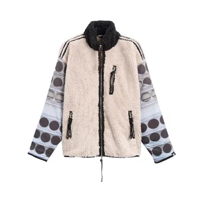 Pre-owned Adidas Originals Adidas X Song For The Mute Fleece All Over Print Jackets 'black'