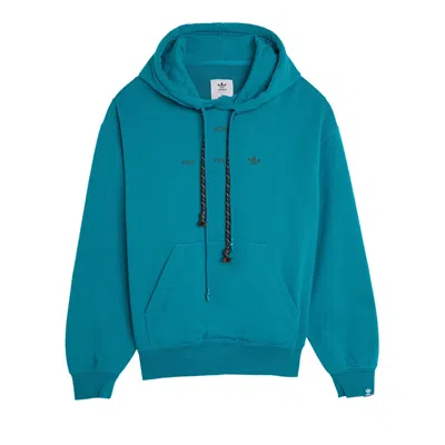 Pre-owned Adidas Originals Adidas X Song For The Mute Hoodie 'active Teal'