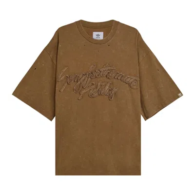 Pre-owned Adidas Originals Adidas X Song For The Mute Wash Tee 'earth' | Green | Men's Size L