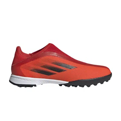 Pre-owned Adidas Originals Adidas X Speedflow.3 Laceless Tf J 'red' | Kid's Size 3