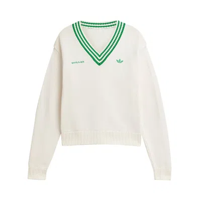 Pre-owned Adidas Originals Adidas X Sporty & Rich Sweater 'off White' | Women's Size S