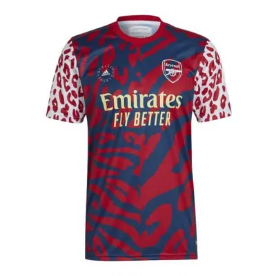 Adidas Originals Adidas X Stella Mccartney Crossover Arsenal Fc Pre-match Jersey Soccer/football Red Jersey In Blue