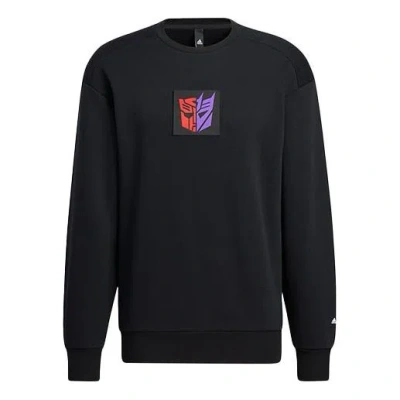 Adidas Originals Adidas X Transformers Crossover Cny Tf Turf Sweat 22 Pattern Printing Sports Pullover Black