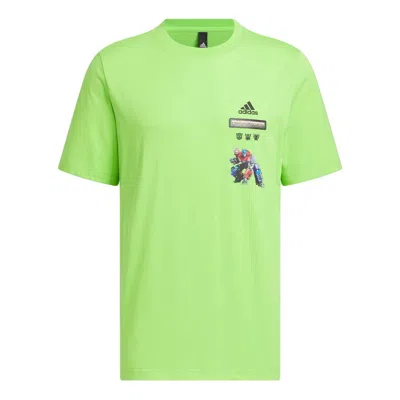 Adidas Originals Adidas X Transformers T-shirt 'solar Green Black'