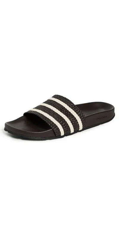 Adidas Originals Adidas X Wales Bonner Adilette Slides Brown