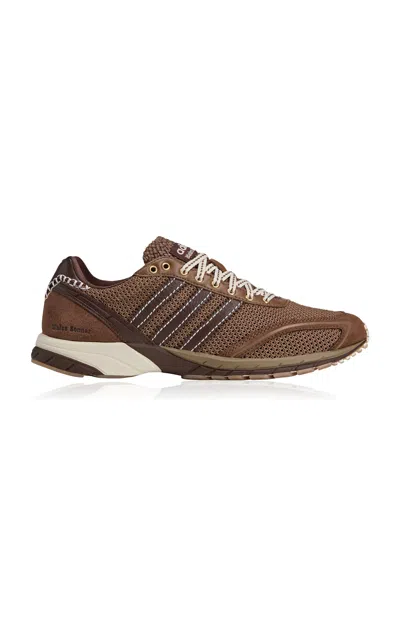 Adidas Originals Adidas X Wales Bonner Adizero Adios Mesh Sneakers In Brown