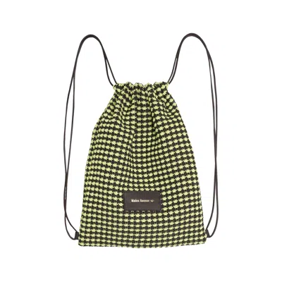 Pre-owned Adidas Originals Adidas X Wales Bonner Crochet Gym Bag 'frozen Yellow/night Brown' | Multi-color | Men's Size Onesize