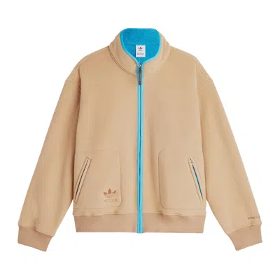 Pre-owned Adidas Originals Adidas X Wales Bonner Fleece Jacket 'cardboard' | Tan | Men's Size L