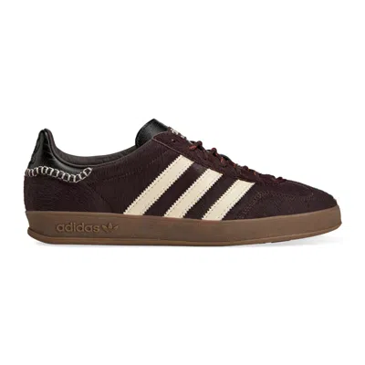 Adidas Originals Adidas By Wales Bonner Gazelle Pony Sneakers In Burgundy