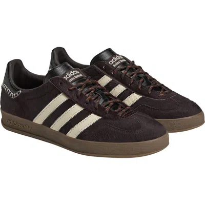 Adidas Originals Adidas By Wales Bonner Gazelle Pony Sneakers In Burgundy