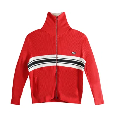 Pre-owned Adidas Originals Adidas X Wales Bonner Knit Top 'better Scarlet' | Red | Men's Size M