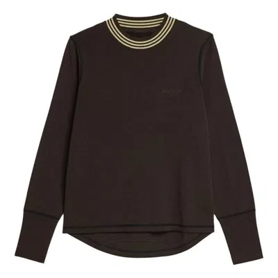 Adidas Originals Adidas X Wales Bonner Long-sleeve Knit Sweater 'dark Brown'