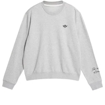 Adidas Originals Adidas X Wales Bonner Long Sleeve Sweatshirt Asia Sizing 'grey' In Gray