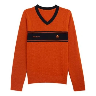 Adidas Originals Adidas X Wales Bonner Long Sleeves T-shirt 'orange Black' In Red