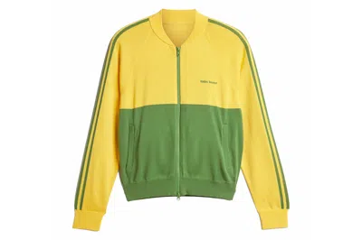 Pre-owned Adidas Originals Adidas X Wales Bonner Nylon Knit Track Top Bold Gold/crew Green