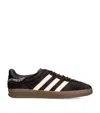Adidas Originals Adidas By Wales Bonner Chocolate Calf Hair Adidas X Wales Bonner Gazzelle Sneakers In Burgundy