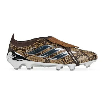 Adidas Originals X Wales Bonner Predator Elite Snakeskin-effect Sneakers In Brown