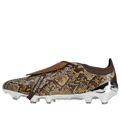 Adidas Originals X Wales Bonner Predator Elite Snakeskin-effect Sneakers In Brown
