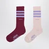 Adidas Originals Adidas X Wales Bonner Set Of Two Cotton Blend Socks In Multi