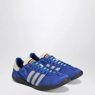 Adidas Originals Adidas X Wales Bonner X Wales Bonner Karintha Satin Sneakers In Blue