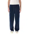 Adidas Originals Adidas X Wales Bonner Navy Blue Activewear Pants With Elasticized Waistband In Blue