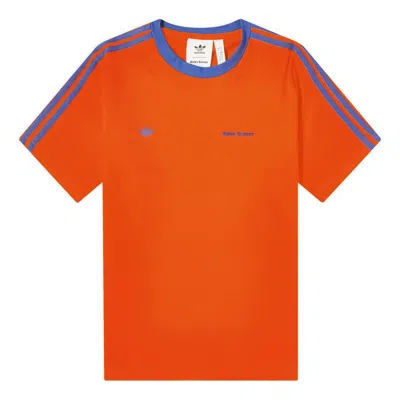 Adidas Originals Adidas X Wales Bonner T-shirt Asia Sizing 'orange Blue'