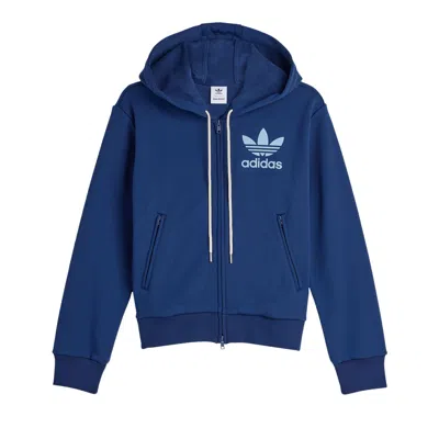 Pre-owned Adidas Originals Adidas X Wales Bonner Track Hoodie 'collegiate Navy' In Blue