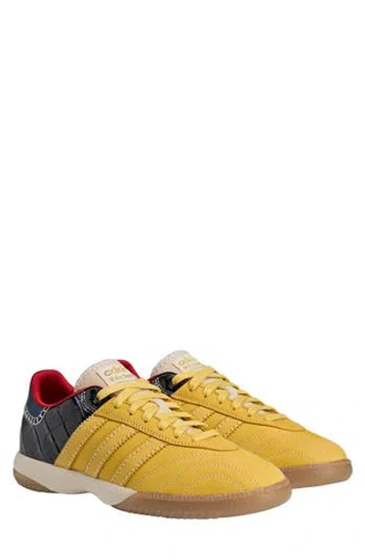 Adidas Originals Adidas X Wales Bonner X Wales Bonner Gender Inclusive Samba Suede Sneaker In Yellow