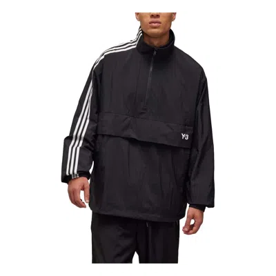Adidas Originals Adidas Y-3 3-stripes Nylon Shell 1/2 Zip Jacket 'black'