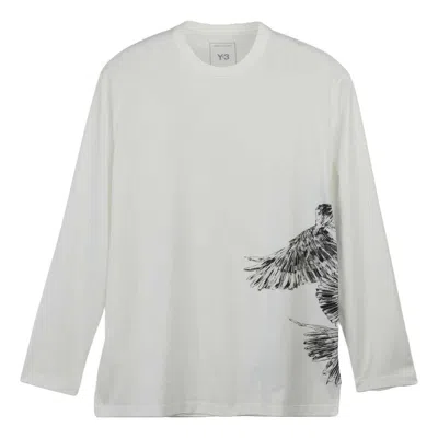 Adidas Originals Adidas Y-3 Graphic Long Sleeve T-shirt 'core White'