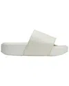 Adidas Originals Y-3 Leather Flatform Slides In White