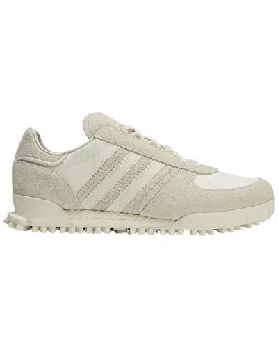 Adidas Originals Adidas Y-3 Marathon Trail Suede Sneaker White Whit In Neutral