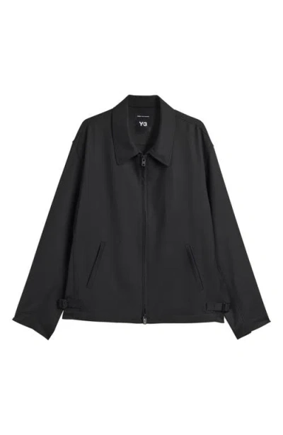 Adidas Originals Adidas Y-3 Refined Zip-up Blouson Jacket In Black